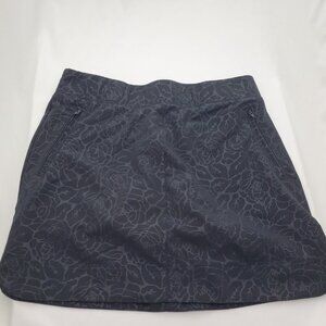 Orvis Tropical Black ghost print Skort w/built in mesh Dry-Fit shorts - M